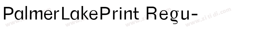 PalmerLakePrint Regu字体转换